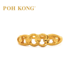 POH KONG 916/22K Yellow Gold Four Circles Ring