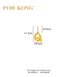 POH KONG 916/22K Yellow Gold Exquisite Alphabet Pendant Q