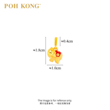 POH KONG 916/22K Yellow Gold "PingAn" Elephant Pendant