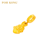 POH KONG 916/22K Yellow Gold Auspicious Bunny Love Pendant