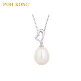 POH KONG 375/9K White Gold Heart of Pearl Pendant