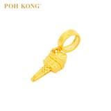 POH KONG 916/22K Yellow Gold Anggun Ice Cream Pendant
