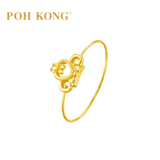 POH KONG 916/22K Gold Crown Minimalist Mini Ring