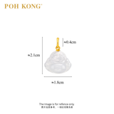 POH KONG 750/18K Yellow Gold Lucky Blessings Buddha Pendant