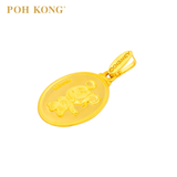 POH KONG 916/22K Yellow Gold Disney Baby Minnie Pendant