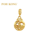 POH KONG 916/22K Gold Happy Love Double Love Pendant