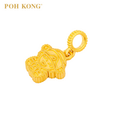 POH KONG 916/22K Yellow Gold Lucky God Pendant