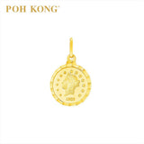 POH KONG 916/22K Yellow Gold Coin Pendant