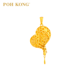 POH KONG Tranz 916/22K Yellow Gold Love Collection Pendant