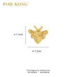 POH KONG 916/22K Gold Elegant Bee Stud Earrings