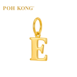 POH KONG 916/22K Yellow Gold Exquisite Alphabet Pendant E