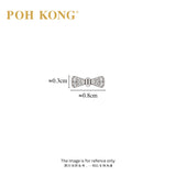 POH KONG 750/18K White Gold With Diamond Dainty Bow Diamond Stud Earrings
