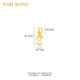 POH KONG 916/22K Yellow Gold Bear With Heart Shape Pendant
