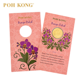 POH KONG 999.9/24K Anggun Bunga Orkid Gold Wafer Coin