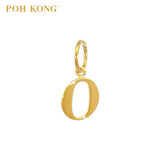 POH KONG 916/22K Gold Exquisite Alphabet Pendant O