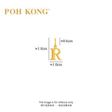 POH KONG 916/22K Yellow Gold Exquisite Alphabet Pendant R