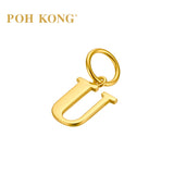 POH KONG 916/22K Yellow Gold Exquisite Alphabet Pendant U