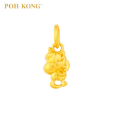 POH KONG 916/22K Yellow Gold Angel Unicorn in Love Pendant