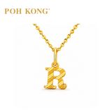 POH KONG 916/22K Yellow Gold Exquisite Alphabet Pendant R