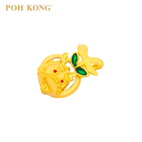 POH KONG 916/22K Yellow Gold Auspicious Good Fortune and Prosperity Dragon Pendant