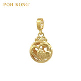 POH KONG 916/22K Gold Happy Love Double Love Pendant