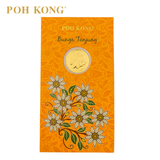 POH KONG 999.9/24K Anggun Bunga Tanjung Gold Wafer Coin