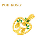 POH KONG 916/22K Yellow Gold Auspicious Prosperous Serenity Pendant