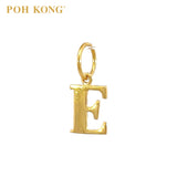 POH KONG 916/22K Yellow Gold Exquisite Alphabet Pendant E