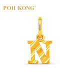 POH KONG 916/22K Yellow Gold Exquisite Alphabet Pendant N