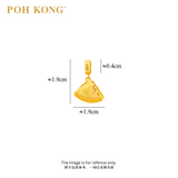POH KONG 916/22K Yellow Gold Anggun Kuih Kapit Pendant
