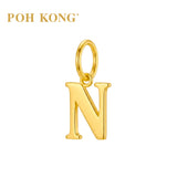 POH KONG 916/22K Yellow Gold Exquisite Alphabet Pendant N