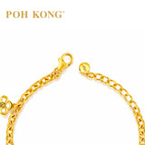 POH KONG 916/22K Yellow Gold Auspicious Four Blessing Bracelet