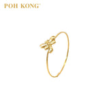 POH KONG 916/22K Yellow Gold Dragonfly Mini Ring