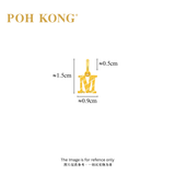 POH KONG 916/22K Yellow Gold Exquisite Alphabet Pendant M