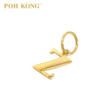 POH KONG 916/22K Yellow Gold Exquisite Alphabet Pendant Z
