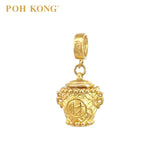 Poh Kong 916/22K Gold Auspicious Pot Of Gold Charm
