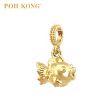POH KONG 916/22K Yellow Gold Smiling Fish Pendant