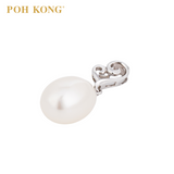 POH KONG 375/9K White Gold Heart Pearl Pendant
