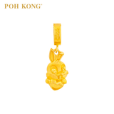 POH KONG 916/22K Yellow Gold Auspicious Bunny Love Pendant