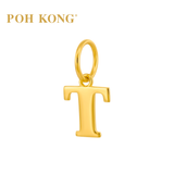 POH KONG 916/22K Yellow Gold Exquisite Alphabet Pendant T