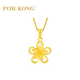 POH KONG 916/22K Yellow Gold Anggun Collection Jasmine Pendant
