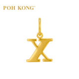 POH KONG 916/22K Yellow Gold Exquisite Alphabet Pendant X