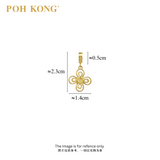 POH KONG 916/22K Yellow Gold Happy Love Ruyi Charm Pendant •?ö2015•?ä
