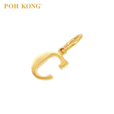 POH KONG 916/22K Gold Exquisite Alphabet Pendant C