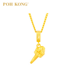 POH KONG 916/22K Yellow Gold Anggun Ice Cream Pendant