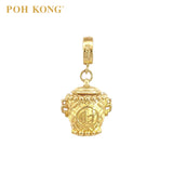Poh Kong 916/22K Gold Auspicious Pot Of Gold Charm