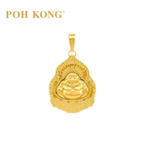 POH KONG 999/24K Yellow Gold Exquisite Buddha Pendant
