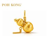 POH KONG 916/22K Yellow Gold Assorted Bottle Gourd Pendant