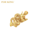 POH KONG 916/22K Yellow Gold Auspicious Dragon's Prosperous Ascendancy Pendant
