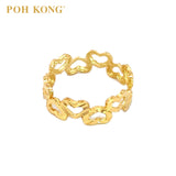 POH KONG 916/22K Gold Lots Of Love Ring